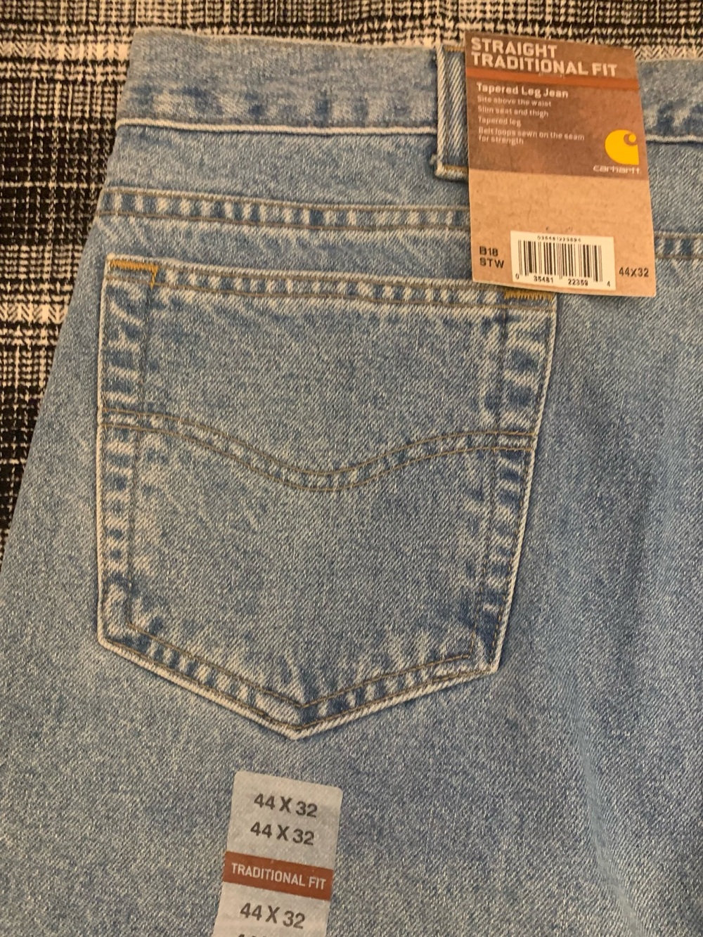 CARHARTT Traditional Fit Blue Jeans